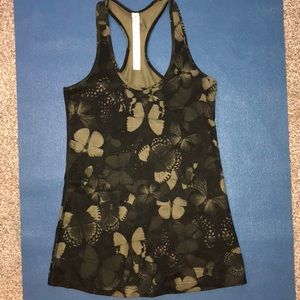 LuLuLemon Athletica. Racerback/butterfly camo tank